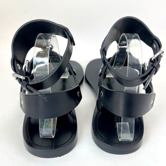 Isabel Marant Eveen Black Leather Gladiator Sandals Removable ankle strap Sz 40 - Picture 5 of 15